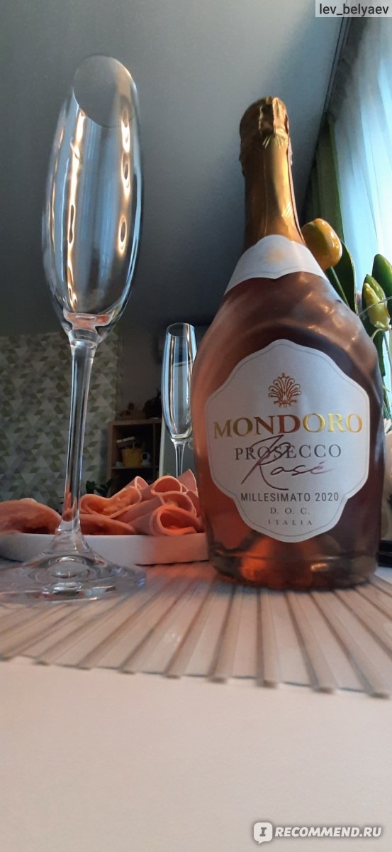 Вино игристое розовое Mondoro Prosecco Rose Millesimato DOC фото