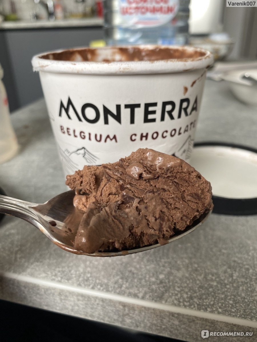 Мороженое Monterra с бельгийским шоколадом и шоколадным соусом ...