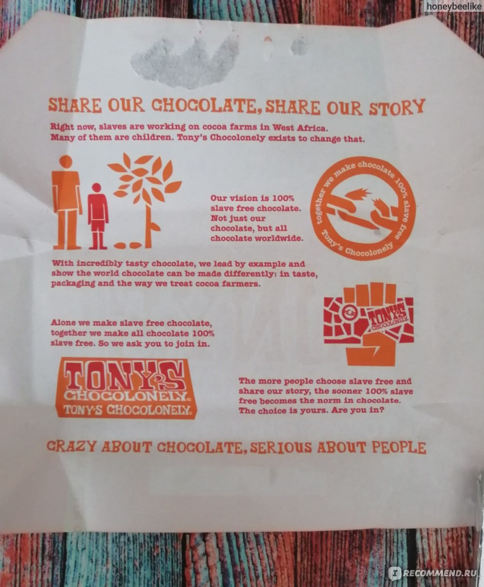 Шоколадка Tony s Chocolonely