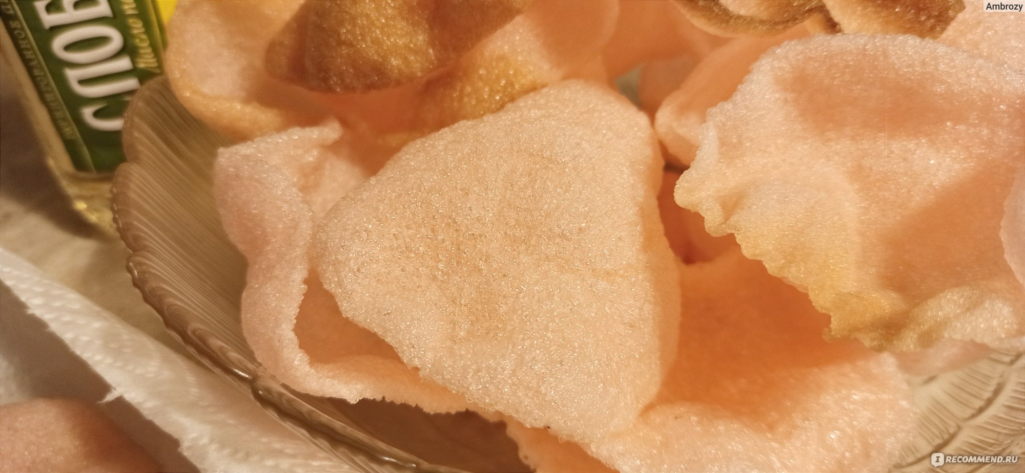 Креветочные чипсы Guangzhou Pantang food Co. LTD Prawn Crackers - «Я их  ждала, мечтала о них, а в итоге: расплавленные щипцы, подгоревшая кастрюля  и порезанный рот. » | отзывы