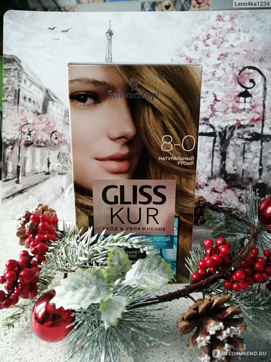 СТОЙКАЯ КРАСКА ДЛЯ ВОЛОС GLISS KUR ОТ SCHWARZKOPF УХОД & УВЛАЖНЕНИЕ 