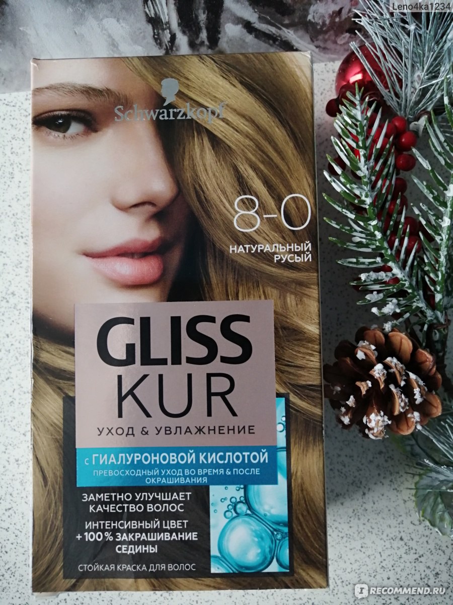 СТОЙКАЯ КРАСКА ДЛЯ ВОЛОС GLISS KUR ОТ SCHWARZKOPF УХОД & УВЛАЖНЕНИЕ 