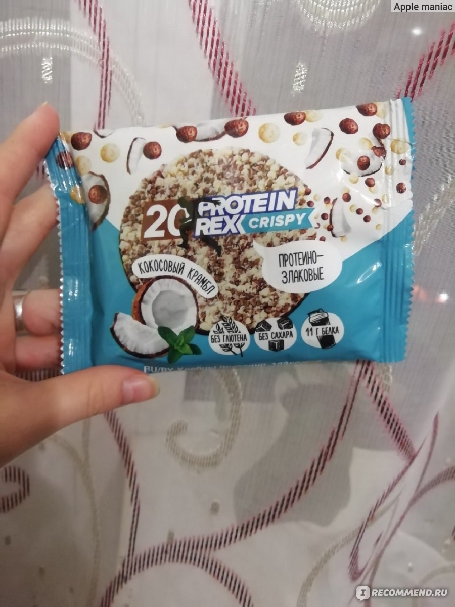 Хлебцы Protein Rex протеиново-злаковые Crispy кокосовый крамбл - «Вот ...
