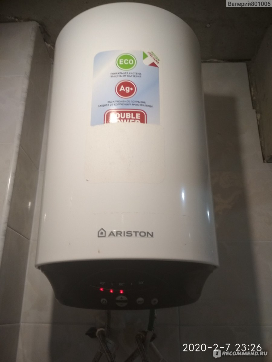 Электрический Водонагреватель (бойлер) Ariston abs blu eco pw 30 v slim -  «Рекомендую» | отзывы