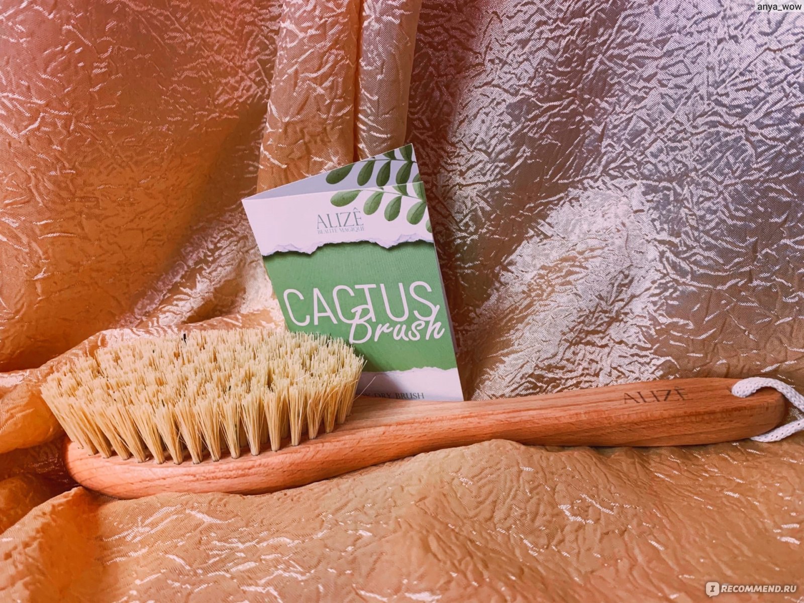 Щетка для сухого массажа Alize cactus фото