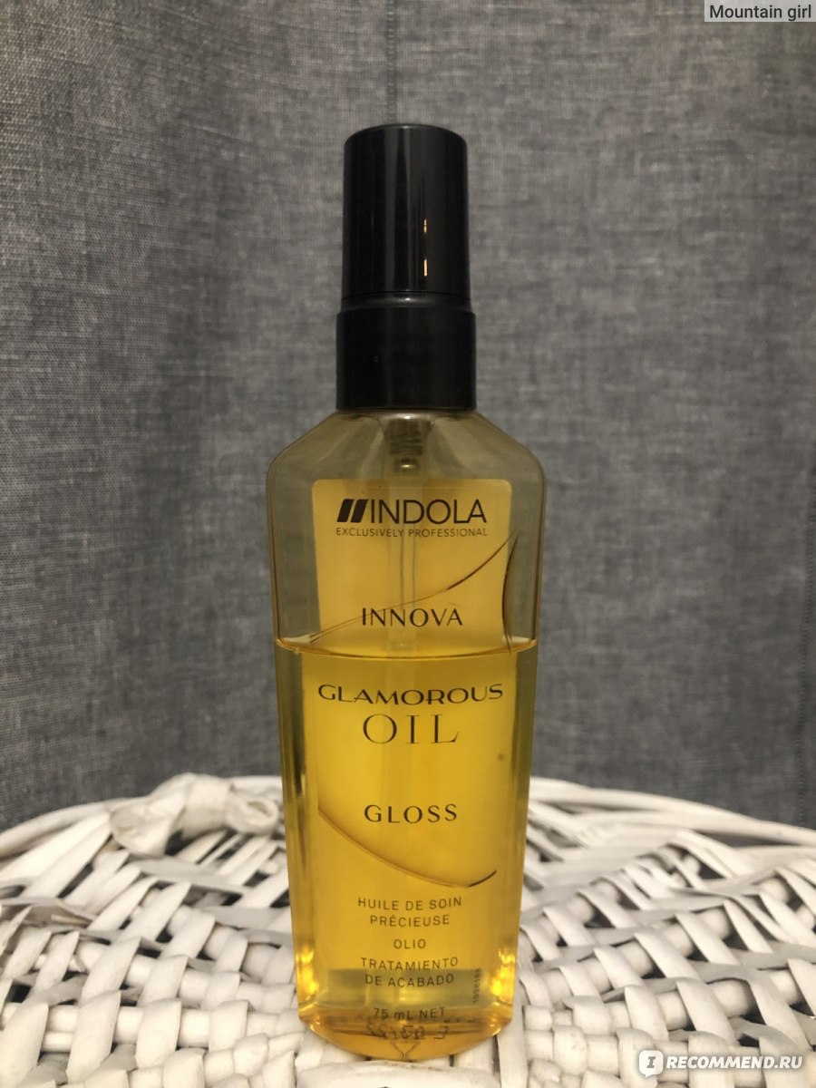 Маска для волос indola professional glamorous oil чарующее сияние