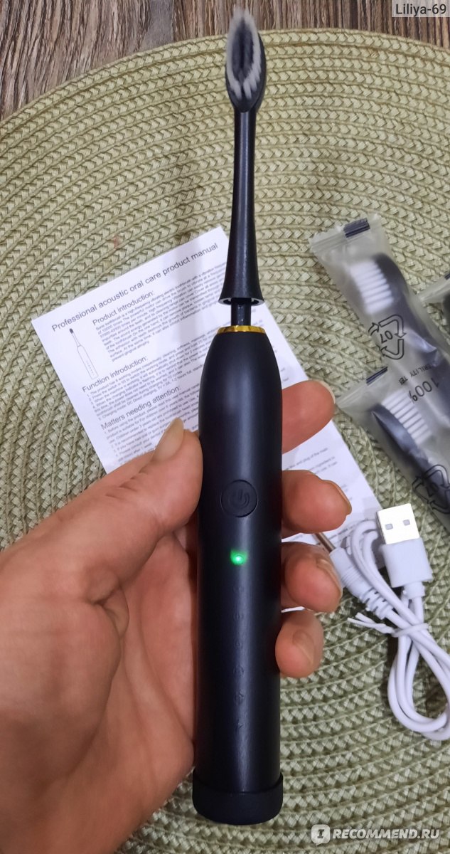 Звуковая зубная щетка Sonic Electric Toothbrush X-3 фото