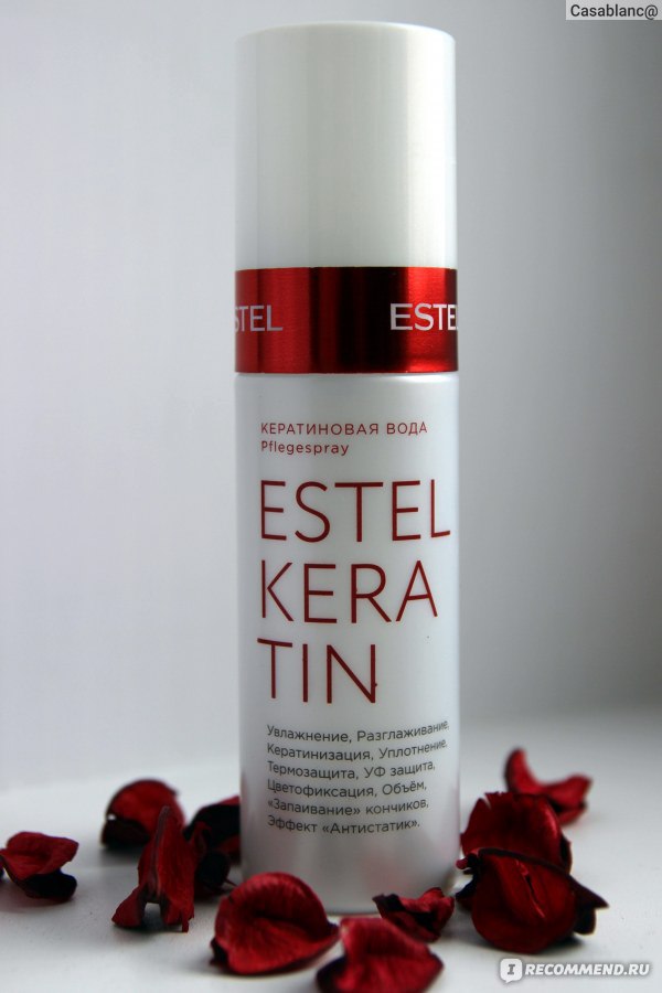 Кератиновая вода для волос estel keratin что это