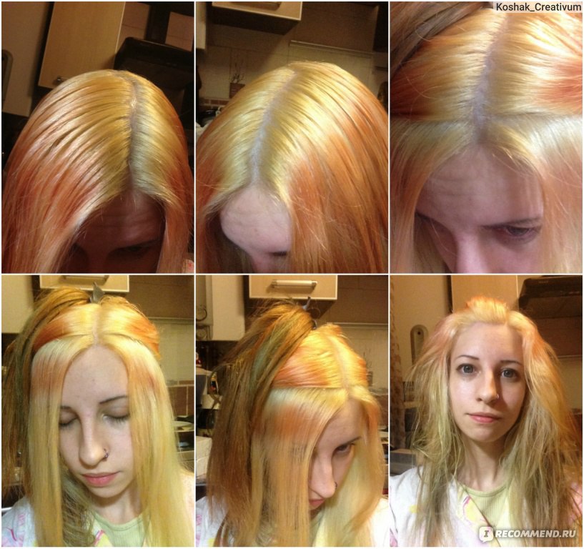 Покрасить волосы после осветления