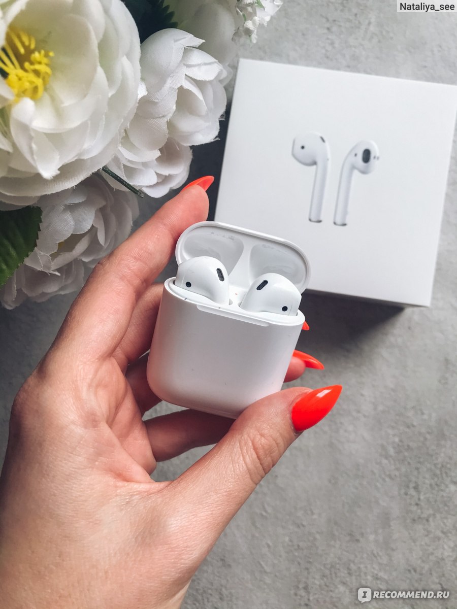 Беспроводные наушники Apple AirPods - «Отличные беспроводные наушники  которые порадуют вас качеством звука и конечно же дизайном. Больше никаких  запутывающихся проводов» | отзывы