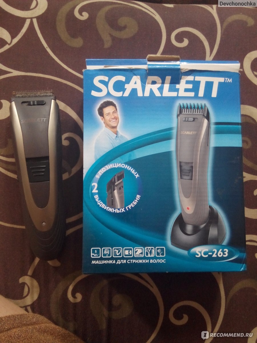Машинка для стрижки волос scarlett sc-263 характеристики