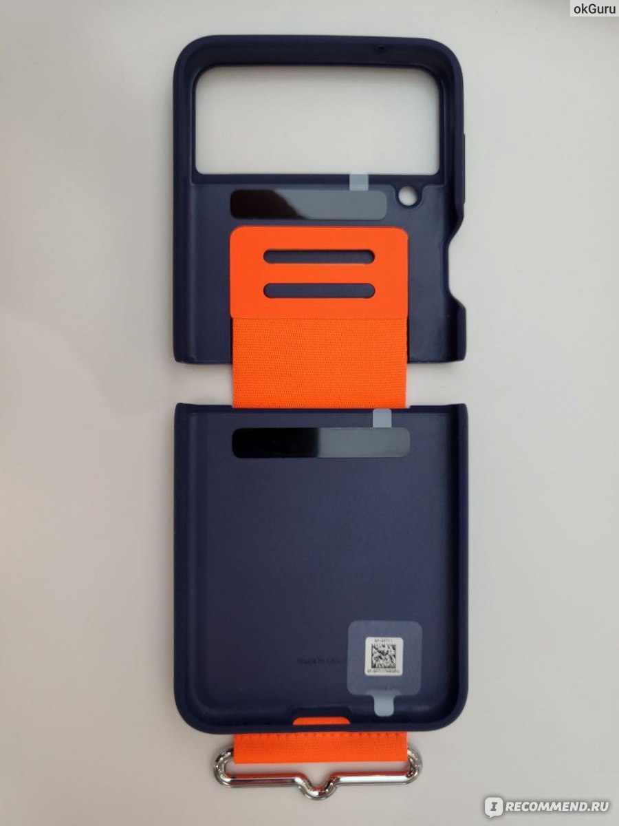 Чехол для телефона Samsung Silicone Cover with Strap Z Flip3 фото