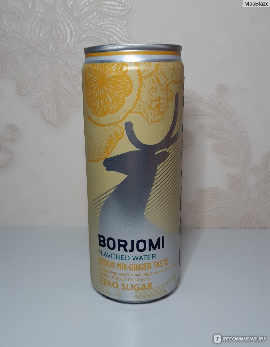 Минеральная вода Borjomi Flavored water Citrus Mix-Ginger taste -  «Освежающая минеральная вода со знакомым вкусом.» | отзывы