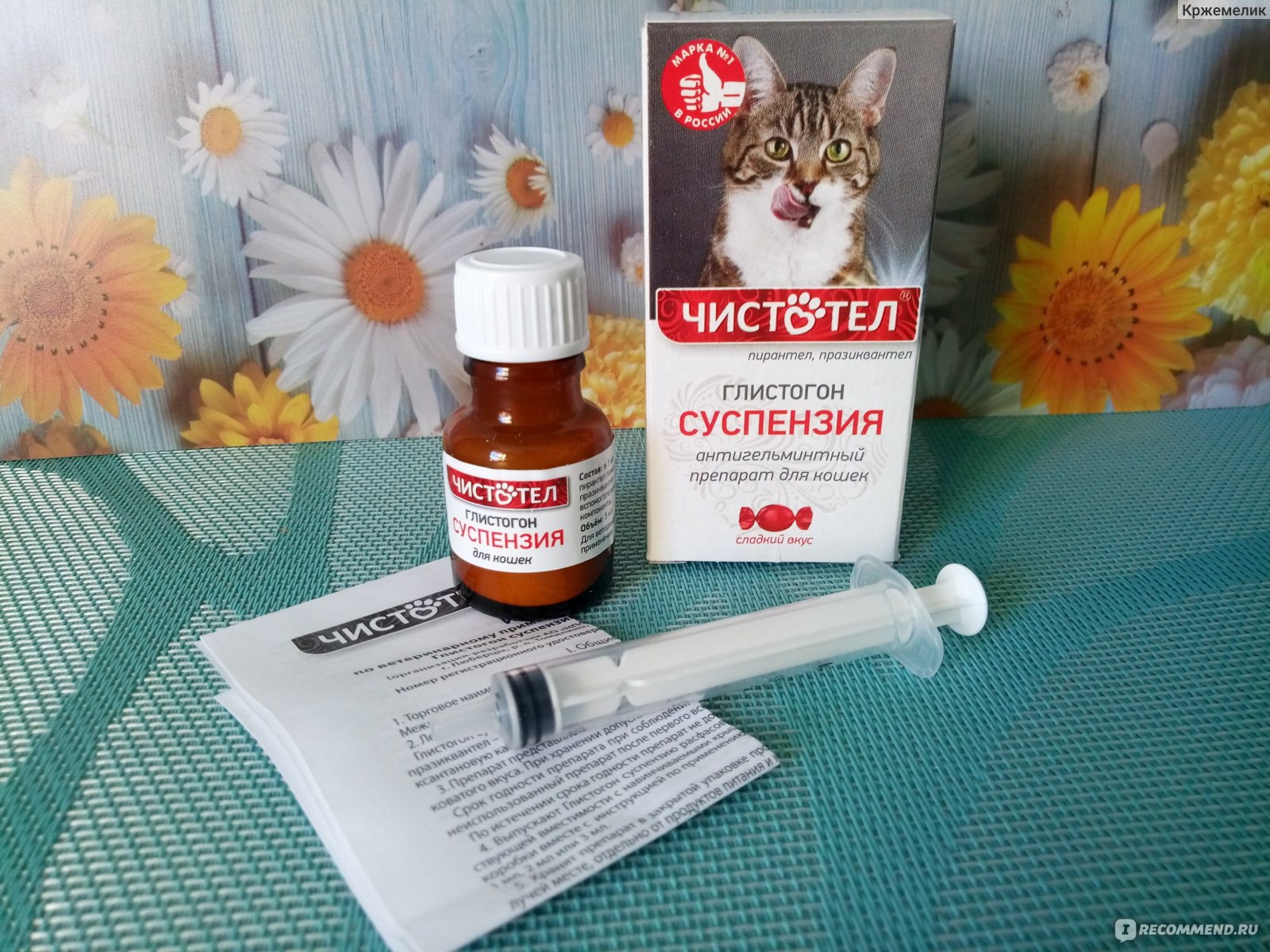 Антигельминтики Чистотел Гельминтал суспензия для кошек - «Не пошел у нас  этот препарат» | отзывы
