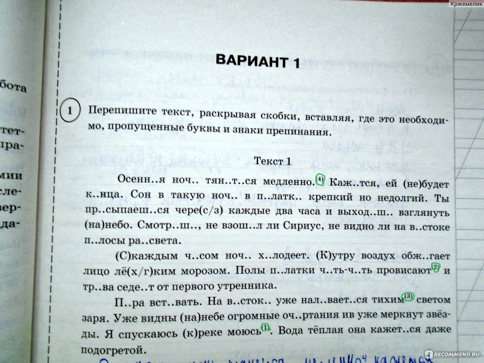 ВПР 5 класс. Русский язык