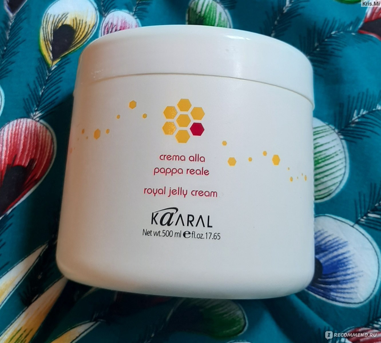 Kaaral jelly. Маска Kaaral Royal Jelly. Каарал маска с пчелкой. Kaaral Royal Jelly Cream. Маска для волос коралл с маточным молочком.