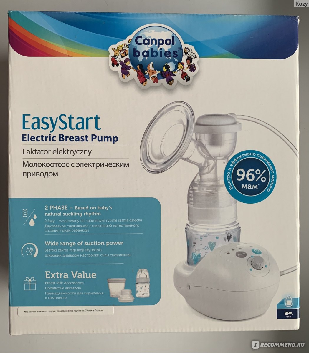 Молокоотсос электрический Canpol babies EasyStart HL-0631 Отзывы