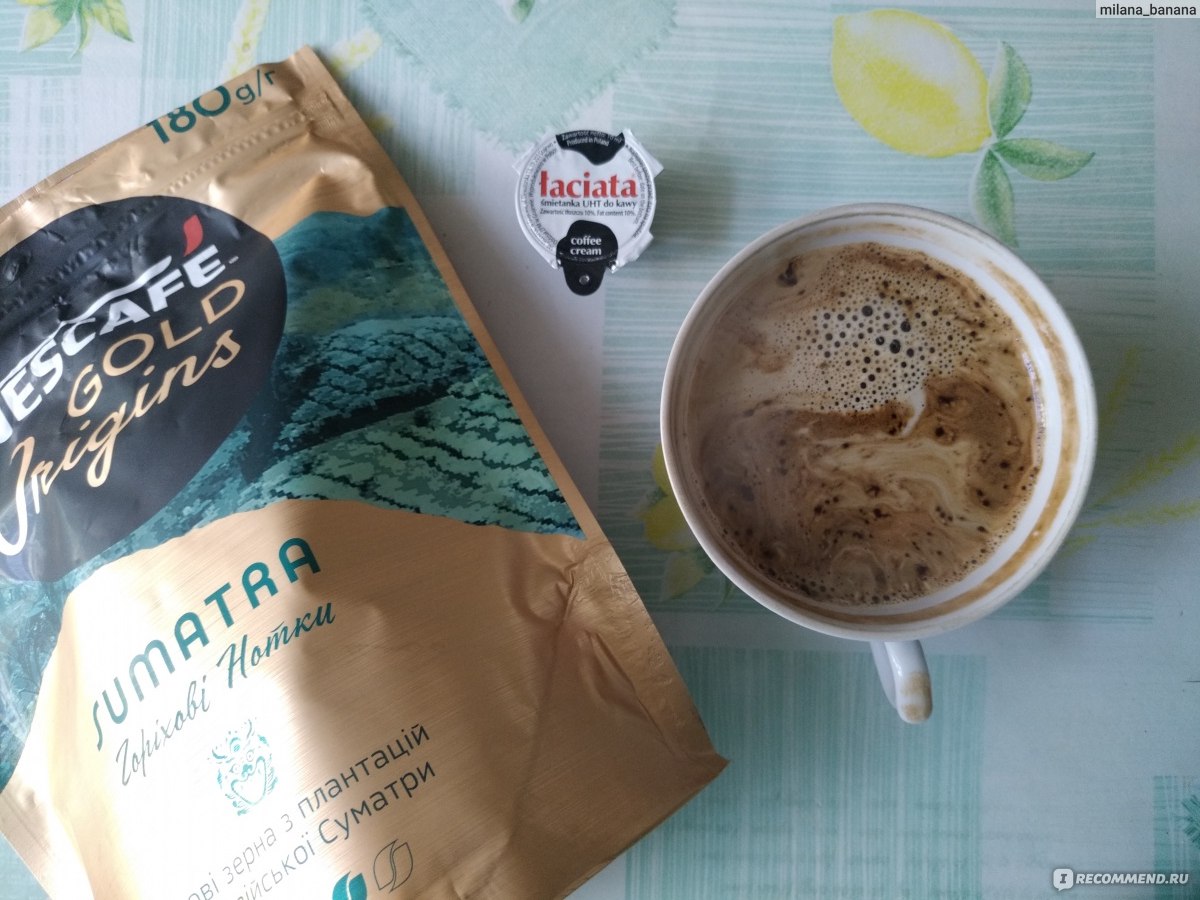 Кофе Nescafe со сливками