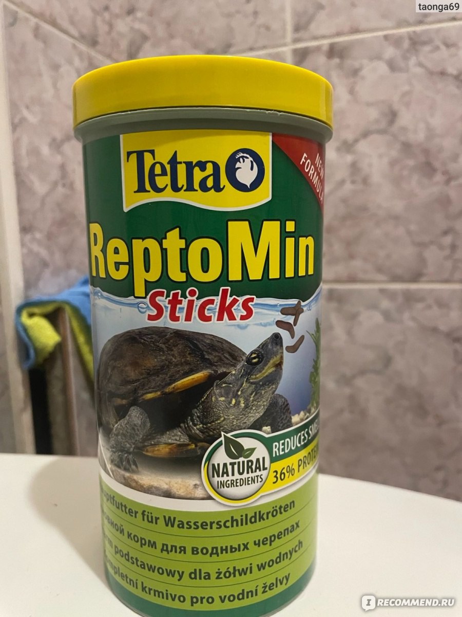 Корма для водяных черепах Tetra ReptoMin Sticks для всех видов водных  черепах - «Черепашка довольна, а я счастлива» | отзывы