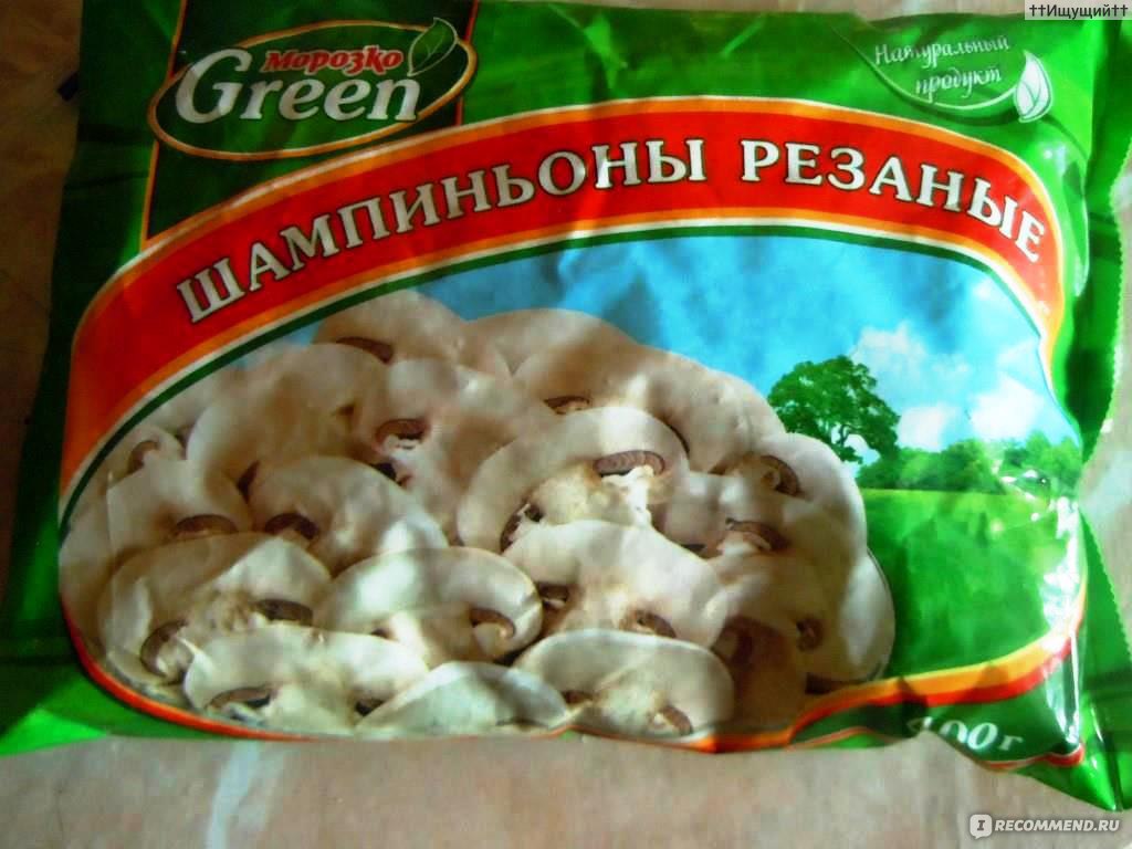 Холодильник гриб. Шампиньоны резаные Морозко Green. Шампиньоны Греен. Мухомор Морозко. Шампиньоны Морозко Green резаные, 1кг.