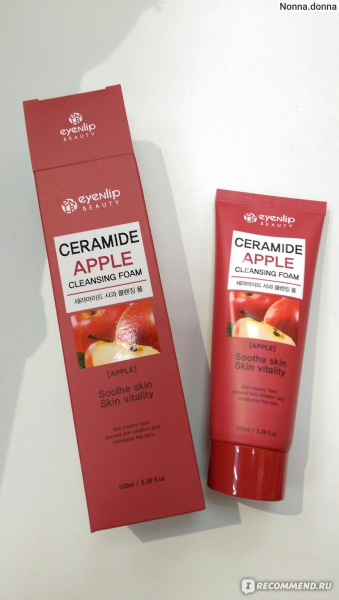 Ceramide apple cleansing foam как пользоваться