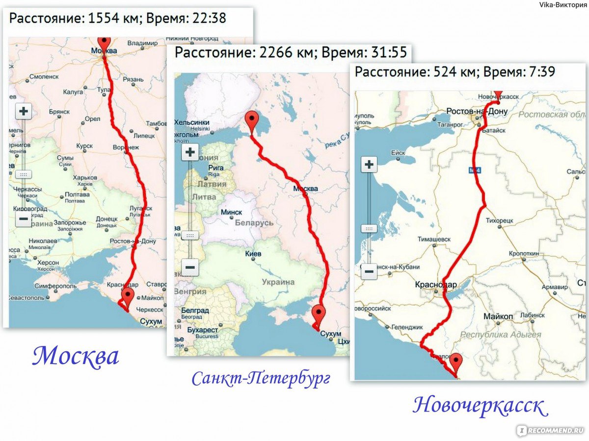 Маршрут москва лазаревское на машине подробная карта