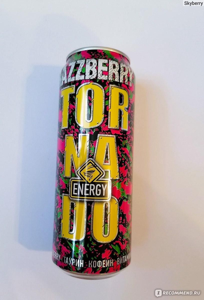 Энергетический напиток Tornado Energy Razzberry - «Энергетический напиток  Tornado Energy Razzberry - удачная новинка-малинка среди энергетиков  Торнадо» | отзывы