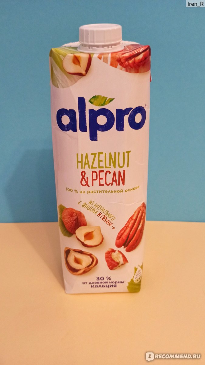 Молоко Alpro Hazelnut&Pecan - «Новый вкус безлактозного молока Alpro -  фундук и пекан. Идея хорошая, а вот реализация оставляет желать лучшего. К  сожалению, во второй раз уже не куплю этот продукт » | отзывы