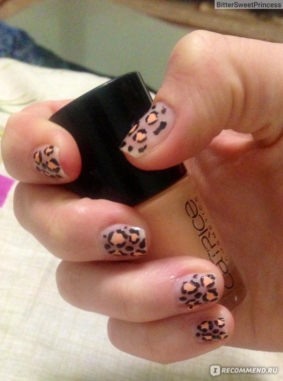 Леопардовый рисунок на ногтях (69 фото)