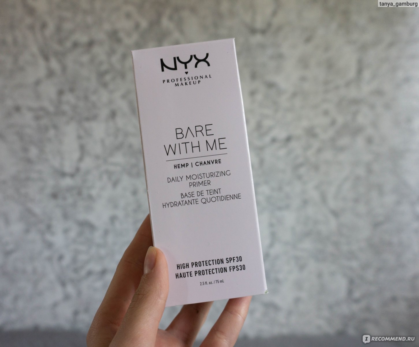 Bare With Me Hemp SPF30 Daily Moisturizing Primer, NYX