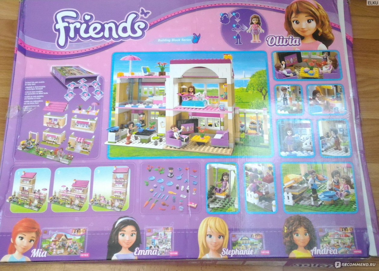 Конструкторы Aliexpress LEGO Friends series 10164 Olivias House Doll Girl Games toys bricks Building Block фото