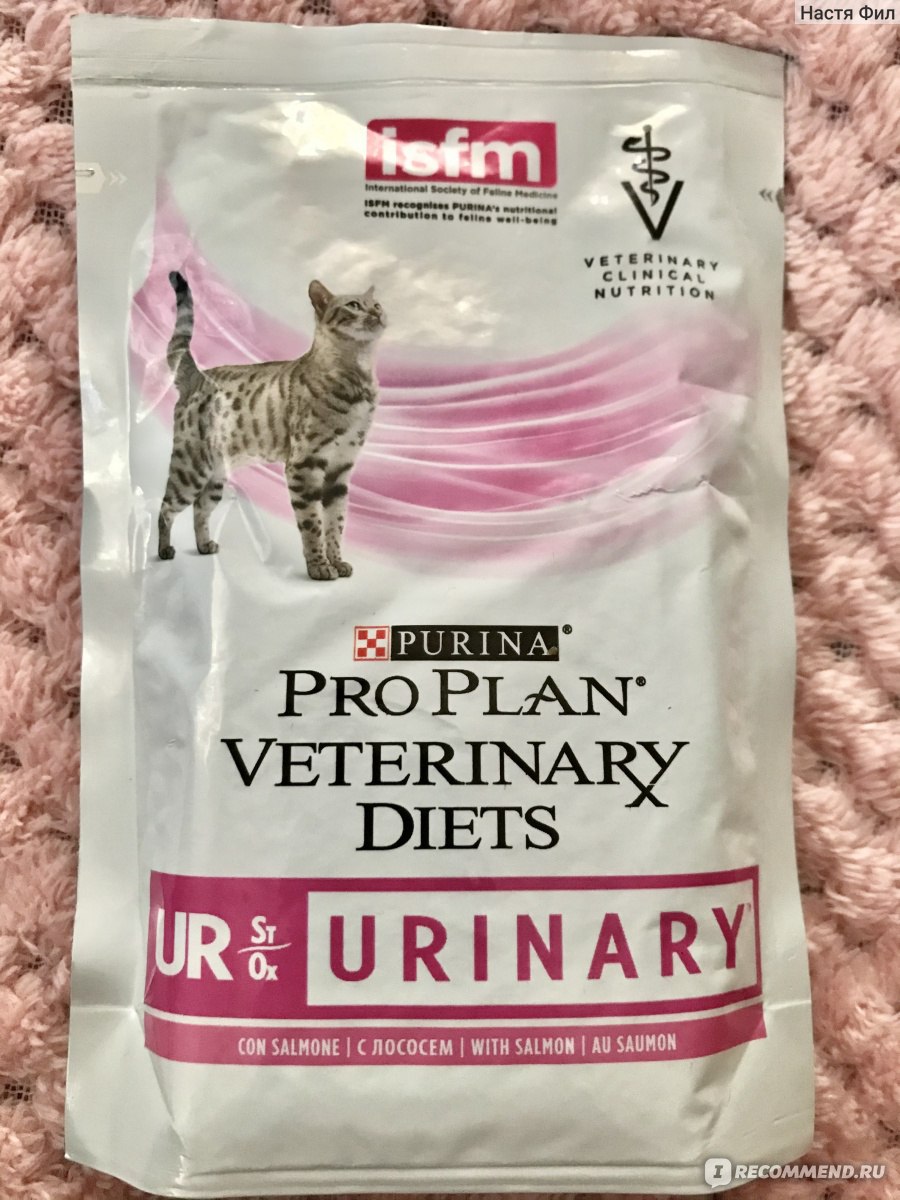 Корм для кошек Purina Pro Plan Veterinary Diets UR кусочки в соусе с лососем фото