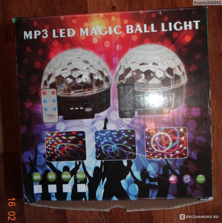 Ночник детский Aliexpress MP3 LED MAGIC BALL LIGHT фото