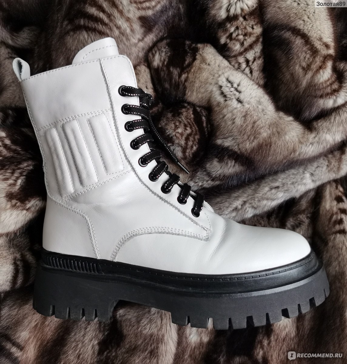 Зимние ботинки Arzoli Арт. VA510-565 - «Белые грубые ботинки