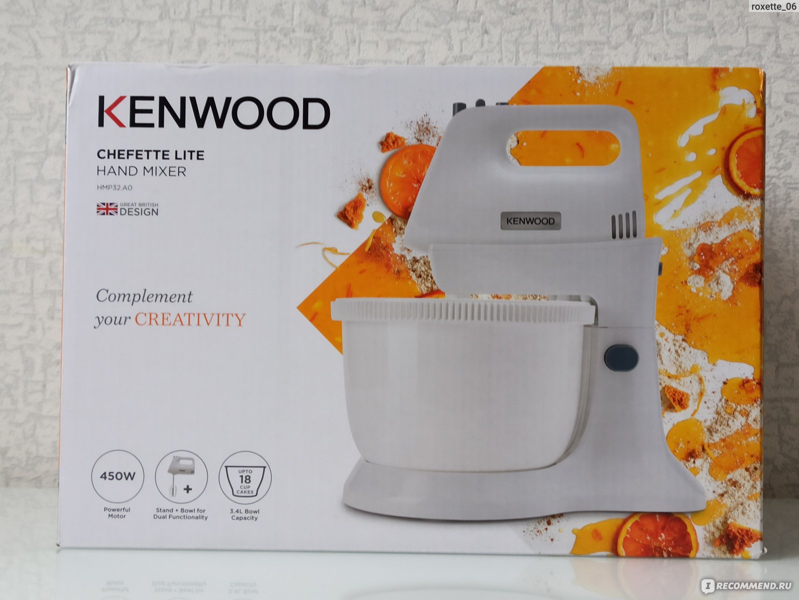 Миксер Kenwood Chefette Lite HMP32.A0 - «Миксер Kenwood упростил мою жизнь!  Он сам перемешивает, взбивает и замешивает тесто ❖ Небольшой универсальный  прибор, для тех, кто любит готовить выпечку.» | отзывы