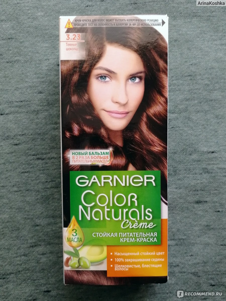 Краска для волос Garnier Color naturals 3.23 темный шоколад
