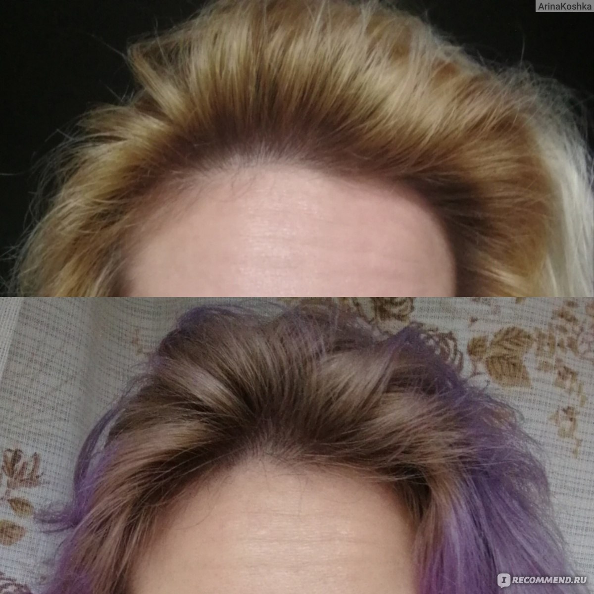 Оттеночный шампунь для волос фото до и после блонд