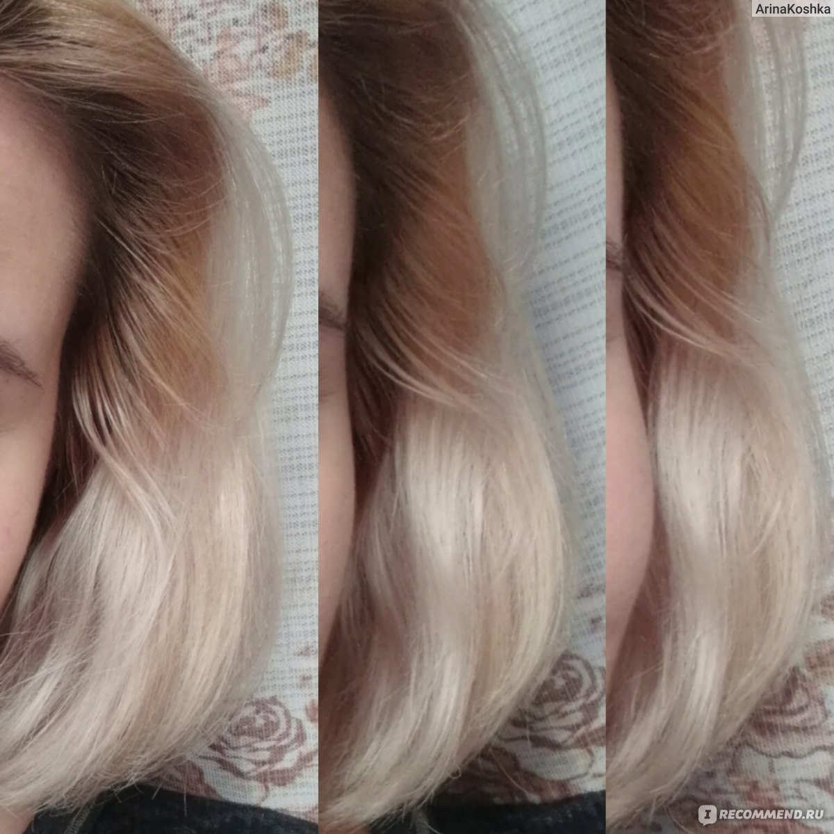Concept оттеночный бальзам для волос жемчужный блонд фото до и после