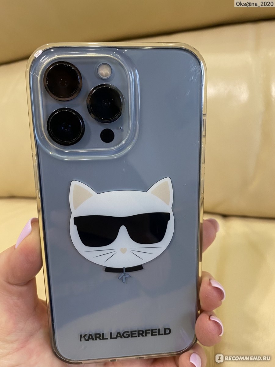 Чехол для телефона KARL LAGERFELD Choupette для iPhone прозрачный -  «Качественный чехол, который подчеркнёт красоту вашего телефона!» | отзывы