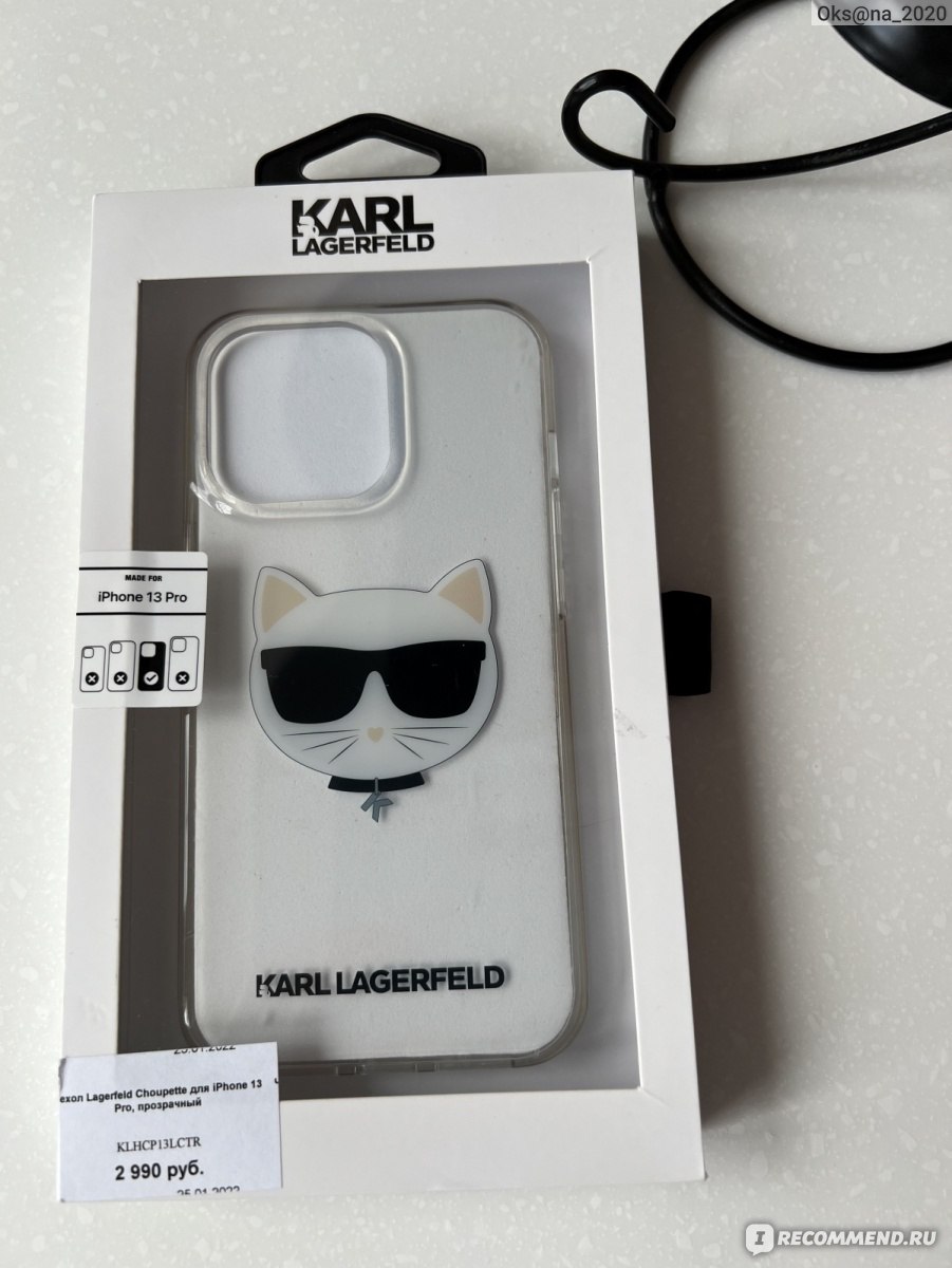 Чехол для телефона KARL LAGERFELD Choupette для iPhone прозрачный -  «Качественный чехол, который подчеркнёт красоту вашего телефона!» | отзывы