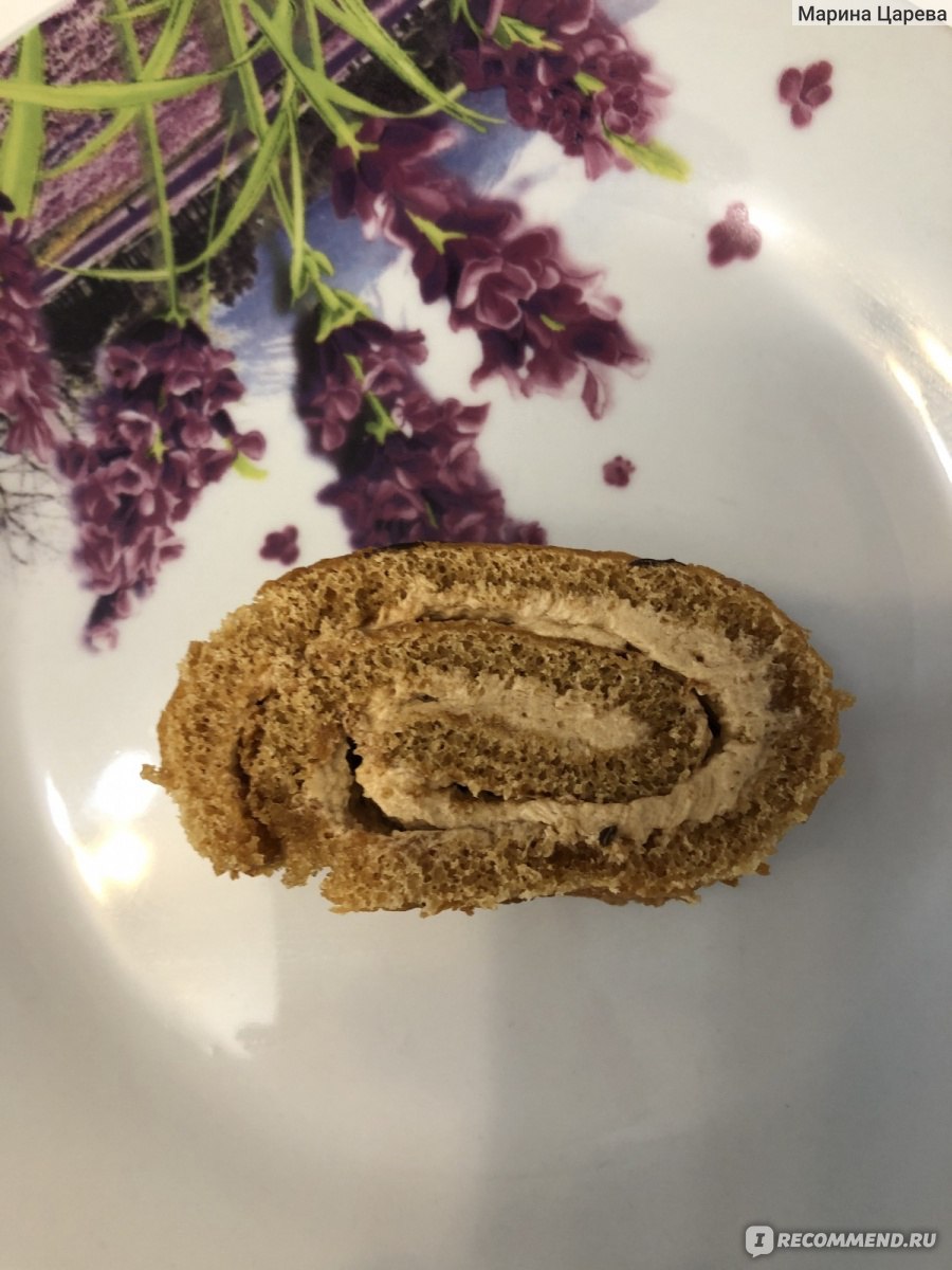 Бисквитный рулет KOVIS Медовый Swiss roll - «Нежный воздушный рулет к чаю!»  | отзывы