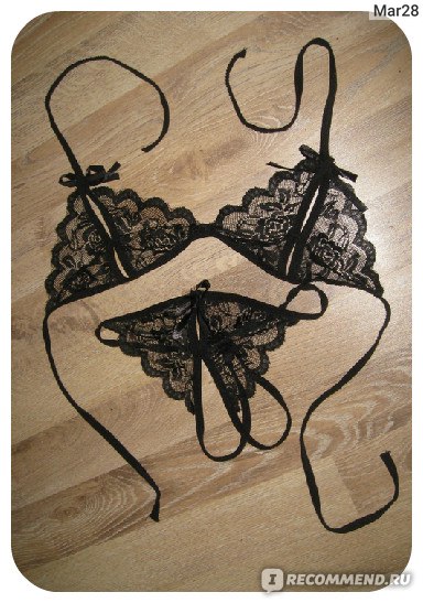 Эротическое белье Aliexpress Pcs Set Lingerie Womens Lace Open Bra BikiniSleepwear G-string Free shipping Dropshipping - «Какой 44 размер?!!! Да онна мой 40-й не налез! И почему у меня грудь