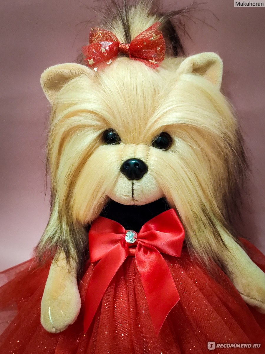 Елочная игрушка Собачка Йоркширский терьер - Новогодние питомцы 8*4 см, подвеска, Edelman