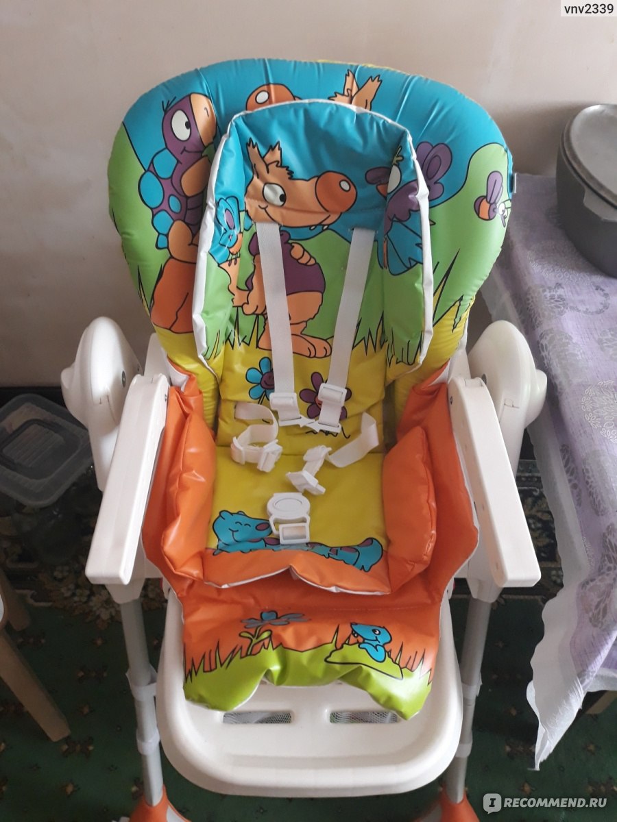 детский стул для кормления babyton оранжевый