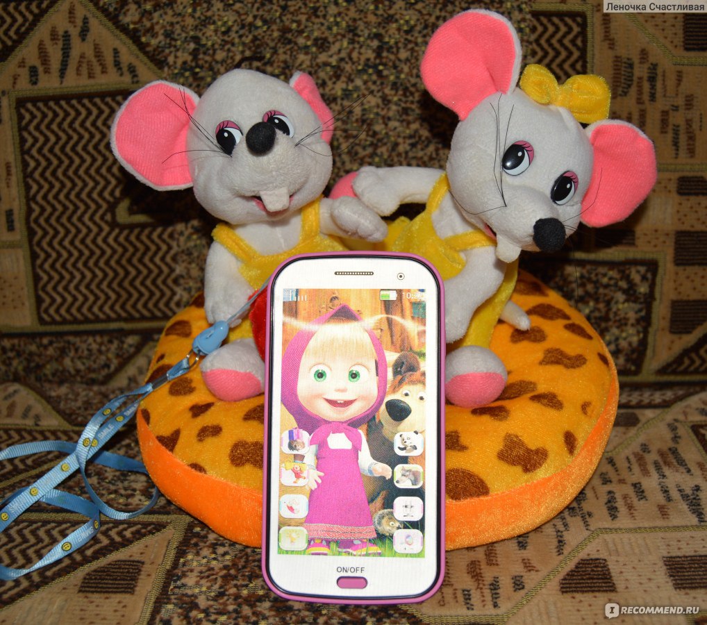 Игрушка Aliexpress Russian language talking Masha and bear electronic toys  baby toy baby mobile interactive phone toy kid projection phone - «Телефон  