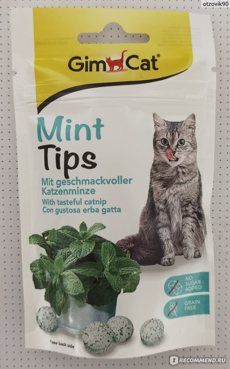 Лакомство для кошек GimCat MintTips с кошачьей мятой фото