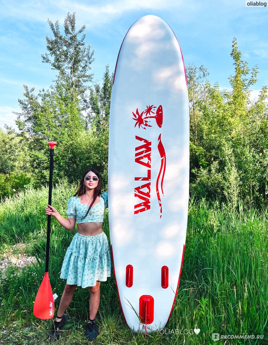 Sup board (надувная доска для серфинга с веслом) Funwater Walaw с пальмами  - «Сколько денег трачу на своё хобби💵Первый сапборд, который категорически  НЕ РЕКОМЕНДУЮ⚡️Деньги на ветер 💨 Ужасное качество, надписи можно стереть