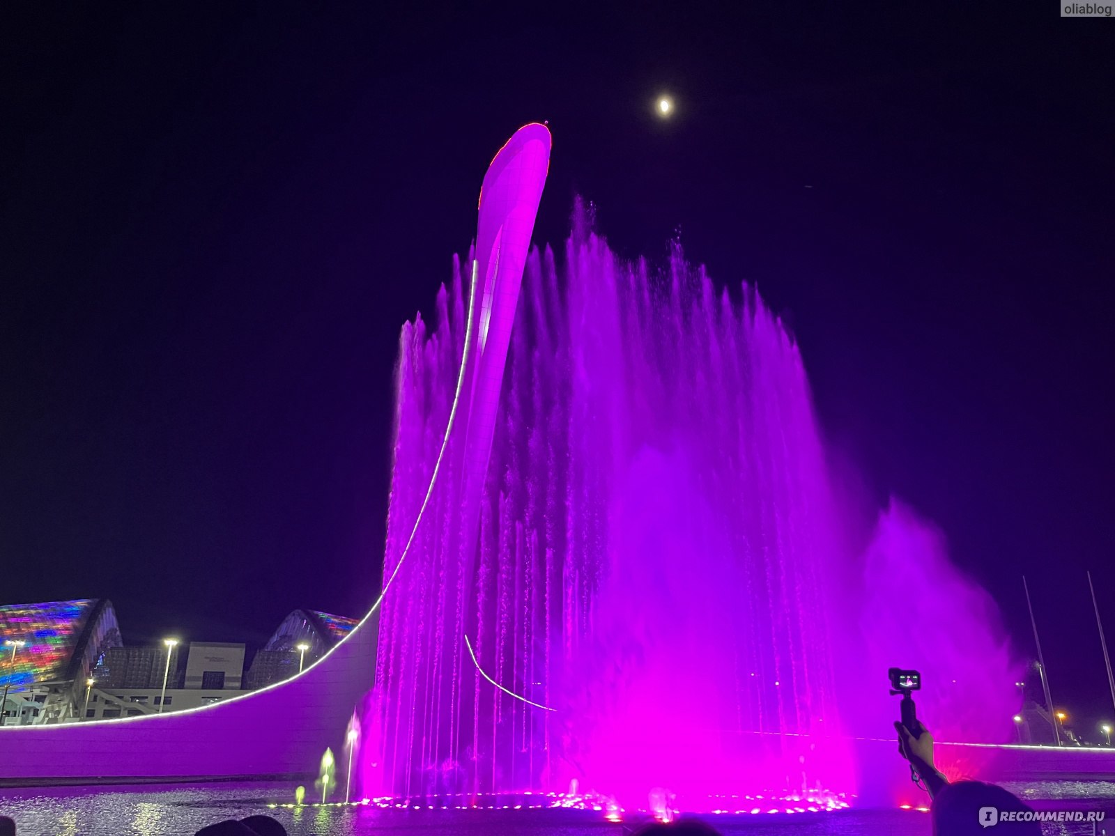 Поющий фонтан сочи олимпийский парк расписание
