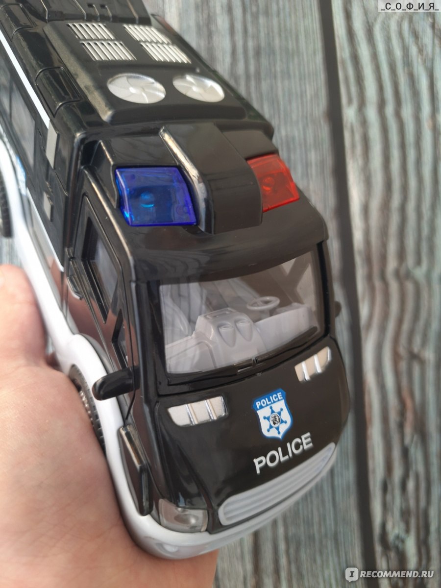 Полицейский фургон Autodrive Инерционный - «🚔Полицейский фургон ...