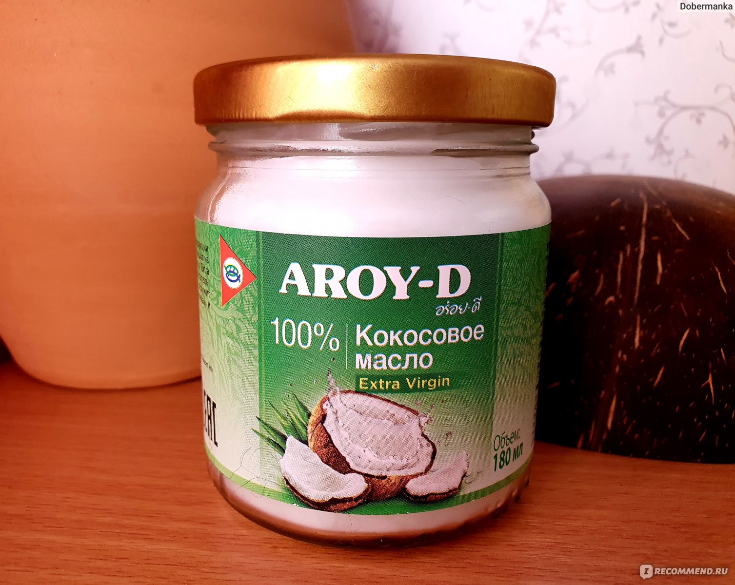 Кокосовое масло AROY-D Extra Virgin Coconut Oil  фото